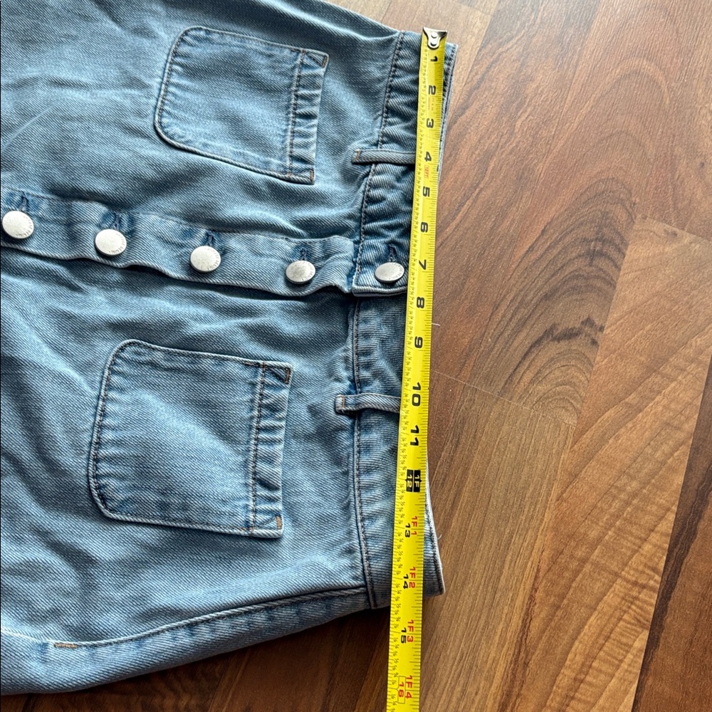 Garage Woman’s Size S Blue Button-Down Mini Skirt - Picture 5 of 7